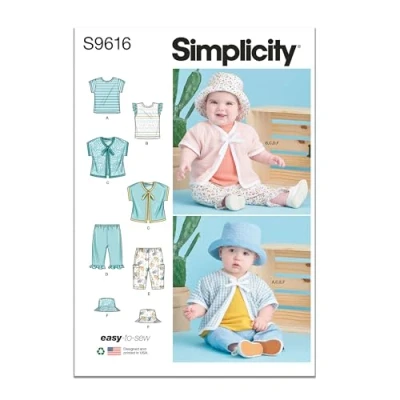 Image of Simplicity SS9616A Baby Sportswear A (XS S M L XL)