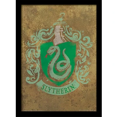 Image of Harry Potter &quot;Framed Print, Slytherin Crest, 30 x 40cm