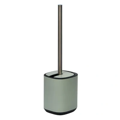 Image of Showerdrape Echo Sage Green Steel Toilet Brush &amp; Holder