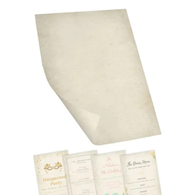 Image of Verus Certificate Paper A4 for Printer, Calligraphy Paper, Cream A4, Similar to Parchment Printing and Writing 100 Sheets, GSM Double Sided, Astra Print