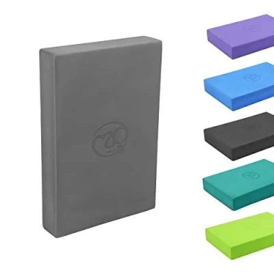 Image of Yoga Mad EVA Block, High Density Non Slip Block for Yoga, Pilates and Home Workouts, 30cm x 20cm 5cm