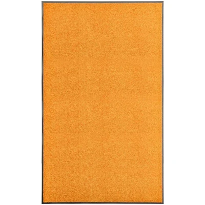 Image of vidaXL Doormat Washable Orange 90x150 cm