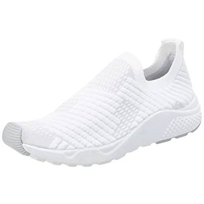 Image of Lotto Women&#039;s Breeze LF W Gymnastics Shoe, Bianco e Grigio, 6 UK