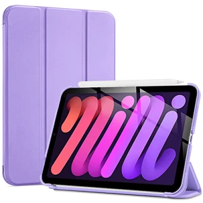 Image of ProCase Smart Case for iPad Mini 7 A17 Pro 2024/iPad 6 2021 8.3 Inch 7th/6th Gen Case, Hard Back Cover 8.3&quot; 7th A2995/A2996/A2993/6th A2567 A2568 A2569 Purple