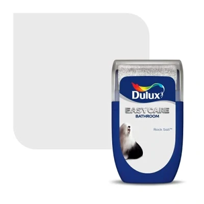 Image of Dulux Easycare Bathroom Tester Paint, Rock Salt, 30 ml
