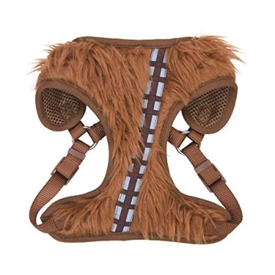 Image of Star Wars Chewbacca Cosplay Dog Harness for Large Dogs, (L) Brown is Cute No Pull Merch Dogs or Pet Costume