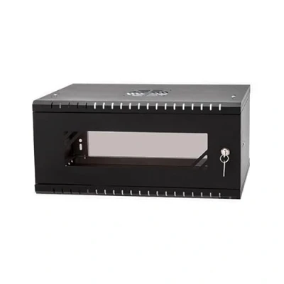 Image of Stalflex Server Rack Data Cabinet 19 inch 4U 450mm Heavy Duty Steel Network Equipment &amp; compatible with Shelf and Rails Hard Glass Door