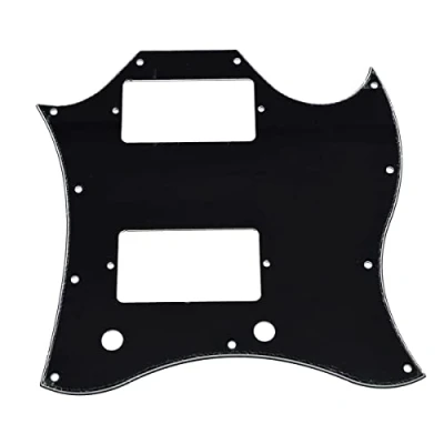 Image of Dopro American Standard SG Guitar Full Face Pickguard for USA Special Black 3 Ply