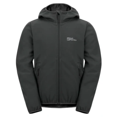 Image of Jack Wolfskin Fourwinds KIDS Unisex Soft shell jacket for kids, Size: 18 24m, Granite black