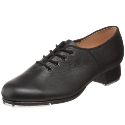 Image of BLOCH Womens Unisex Adult S0301L Dance Women&#039;s Jazz Tap Full Sole Leather Shoe Black Size: 7