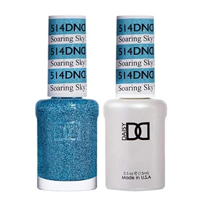Image of DND Duo Gel &amp; Nail Polish Set Soaring Sky 514 2x15ml