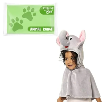 Image of PRETEND TO BEE 9968 Elephant Cape Fancy Dress Costume for Kids, 3 7 Years