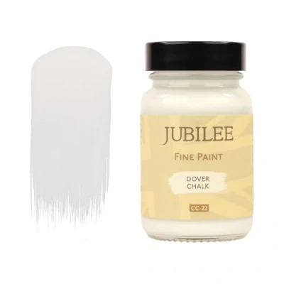 Image of Guild Lane Jubilee Fine Paint Dover Chalk Furniture, Metal, Fabric, Glass &amp; More Indoor Outdoors Water Based Acrylic 60ml Jar