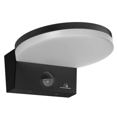 Image of Maclean MCE344 B Motion Sensor LED lamp. Featuring a PIR Sensor, it emits Neutral White Light (4000K) with 15W Power and 1560lm Brightness. Rated IP65