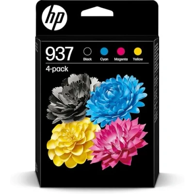 Image of HP 937 CMYK Original Ink Cartridge 4 Pack