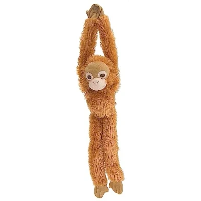 Image of Wild Republic Europe 51 cm Hanging Monkey Orang Utan Plush Toy, Orangutan, Brown