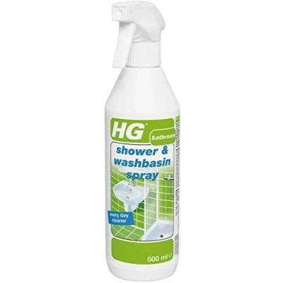 Image of 2 X Shower &amp; Washbasin Spray 500 ml is a Bathroom Cleaner for The Quick Removal of Minor limescale, Skin Grease and soap Residue