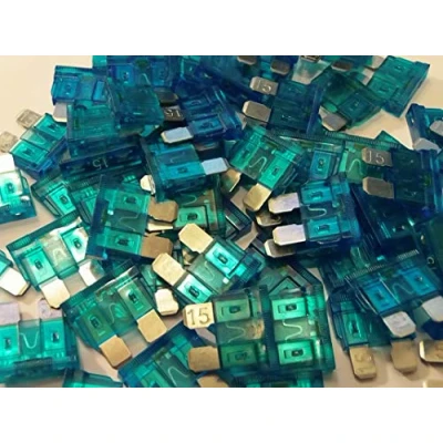 Image of 15A LED STANDARD BLADE FUSES 15AMP GLOW WHEN THEY BLOW (PACK OF 5 FUSES)