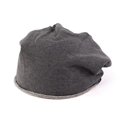 Image of Atlantis Brooklin Raw Edge Jersey Beanie Dark Grey OS