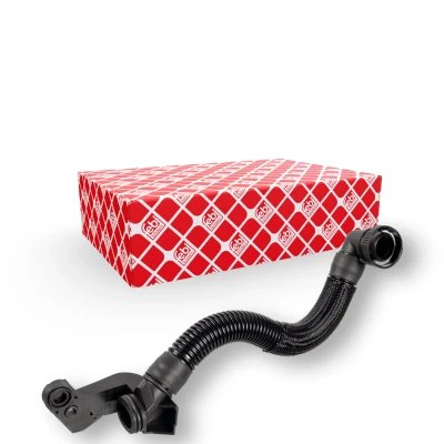 Image of 06K103213A, 06K103213J, 6K103213A, 6K103213J Crankcase Breather FEBI BILSTEIN 173030 with quick coupling retaining strap SKODA: Superb III Estate