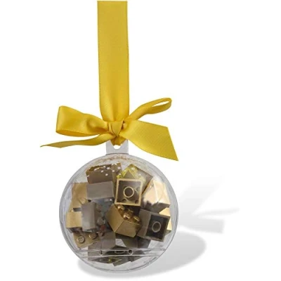 Image of LEGO Seasonal Christmas Holiday Bauble Gold Bricks 853345