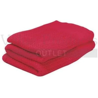 Image of Steroplast Red Cotton Cellular First Aid Blanket