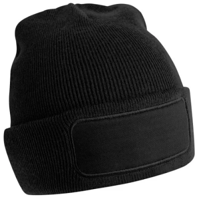 Image of Beechfield Beanie knitted hat in Black