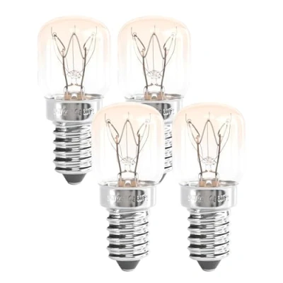 Image of greate. 4X E14 Oven Light Bulb 25W 300 Degrees Heat Resistant Bulbs 300C for Oven, Salt Crystal lamp, Microwave, Lava lamp and More with 175 lumens &amp; 2700K Warm White
