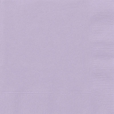 Image of Vibrant Lavender Luncheon Napkins (16cm) 20 Count Premium Disposable for Parties and Events