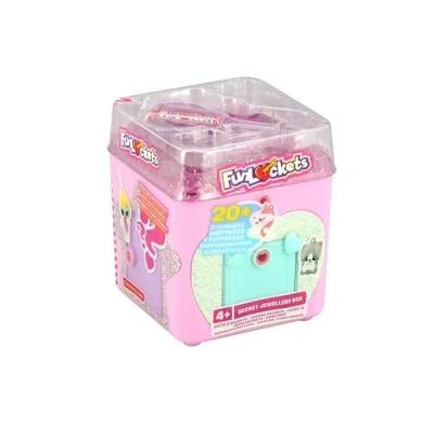 Image of FUNLOCKETS S19200 Animal Secret Box with 3D Charms (Random Model), Pink, 4T