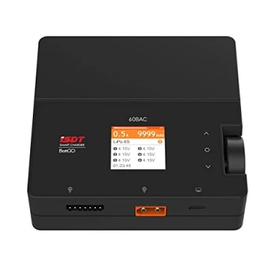 Image of ISDT 608 AC Lipo Battery Charger,AC 50W/DC 200W Dual Mode RC Discharger/Charger with Detachable Power Supply,Smart Balance Charger for LiFe,Lilon,LiPo,LiHv 1 6S/Pb 12S/NiMH 16S Batteries