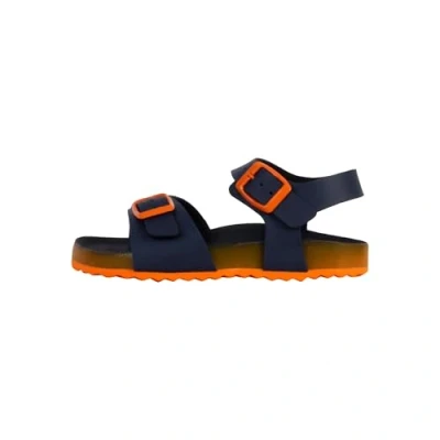 Image of Geox J Ghita BOY C Sandal, Navy/Orange, 10 UK Child