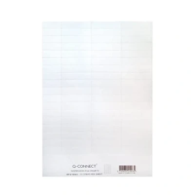 Image of 10 X Q Connect Suspension File Insert White (Pack of 51)+ FINCHLEY Refill Pen Free