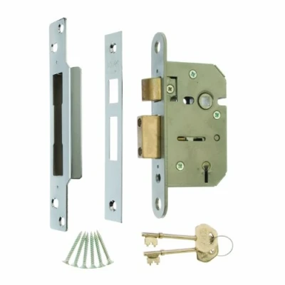Image of ERA 202 61A Viscount 2.5 inch/ 64mm 5 Lever High Security Mortice Sashlock Chrome Effect