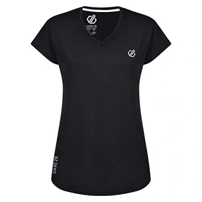 Image of Regatta Dare 2b Womens Vigilant Lightweight Short Sleeve T Shirt Black 18