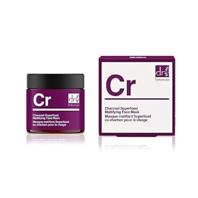 Image of Dr Botanicals Charcoal Superfood Mattifying Face Mask 100% Vegan Skincare (50ml)