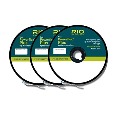 Image of Rio Fly Fishing Tippet Power Flex Plus 3 Pack 0X 2X Tackle, Clear