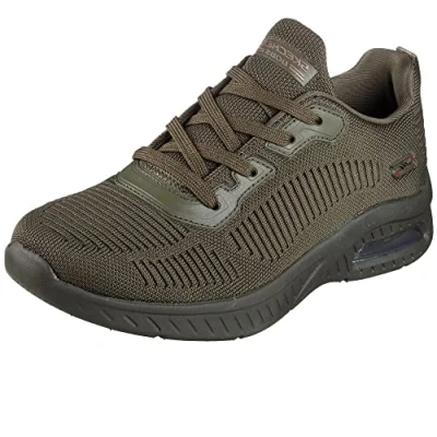 Image of Skechers Women&#039;s Squad AIR Sneaker, Olive, 7 UK