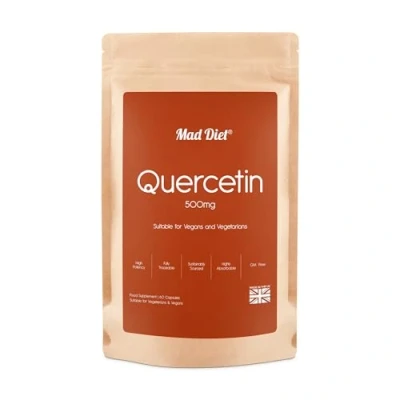 Image of Mad Diet Quercetin 500mg Antioxidant Natural Antihistamine 60 Capsules Immune &amp; Allergy Support Zero additives Vegan