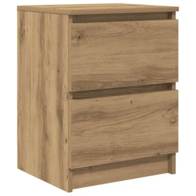 Image of vidaXL TV Cabinet Engineered Wood Storage, Artisan Oak 60x35x54 cm for Bedroom/Living Room