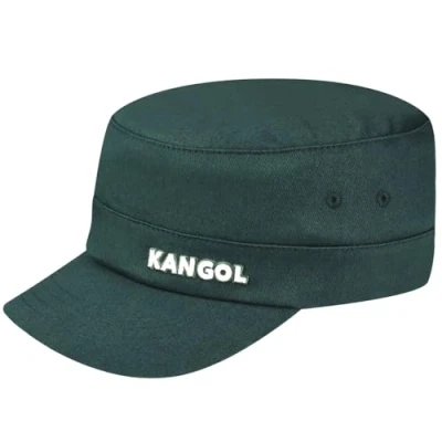 Image of Kangol Cotton Twill Army Cap Beret, Pine, S/M