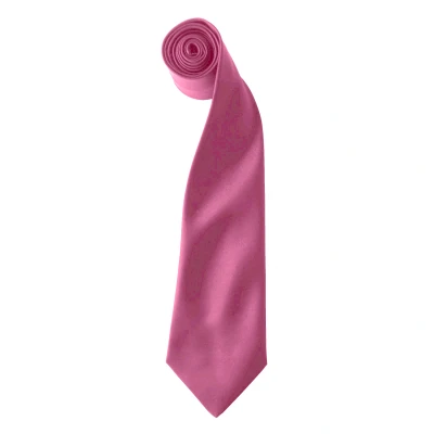 Image of Premier Colours Mens Satin Clip Tie (Pack of 2) (Fuchsia) One Size