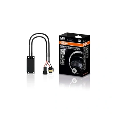Image of Osram LEDriving Smart CANBUS LEDSC05 2HB, off road, bypasses the lamp failure detection system for LED retrofit lamps; accessories H8, H9, H11 &amp; H16 lamps, black