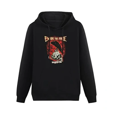 Image of CELeus Escape The Fate Ungrateful Band Merch Hoodies Long Sleeve Pullover Loose Hoody Men Sweatershirt Size L Black
