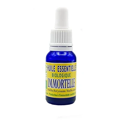 Image of Helichrysum Italicum (Immortelle) Organic Essential Oil 15ml from Corsica 100% Pure Natural