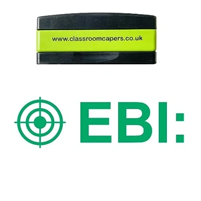 Image of EBI: (Even Better If) Self Inking, Stakable Teacher Stamps, Pre Inked for Feedback Marking. Green Ink