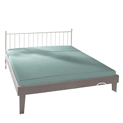 Image of Bassetti Salvia 9314077 Fitted Sheet Plain 565 Cotton/Elastane 180 x 200 cm / 220