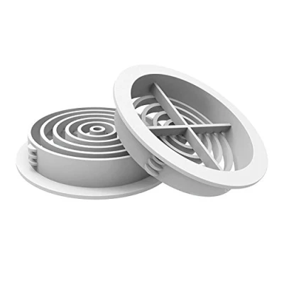 Image of Manthorpe 70mm Round Roof Soffit Vent Ventilator White