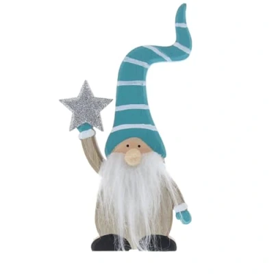Image of Festive Productions 20cm Wooden Christmas Gonk Decoration Xmas Tabletop Centrepiece Ornament