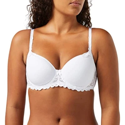 Image of Triumph Womens Modern Finesse Wp Wired Padded Bra, White, 34B UK